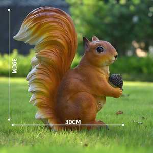 FRP ardilla marmota estatuas realistas duraderas hechas a mano artesanía estética arte decoración Patio jardín terraza escultura - Product Image 3