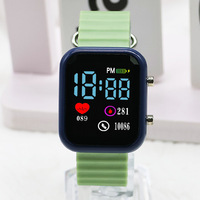 Jam Tangan Elektronik LED Persegi Modis untuk Sekolah dan Olahraga, Warna Cerah, Laris Grosir 2025