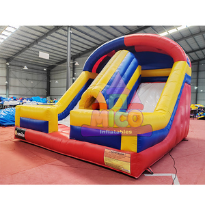 Prix d'usine Toboggan gonflable commercial en PVC à double piste et château combiné, Toboggan gonflable à double piste pour enfants - Product Image 2