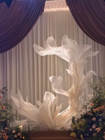 Kunstmatige gigantische bloemen bruiloftdecoratie kleurrijke organza afneembaar nieuw binnengekomen vintage romantisch Chinees elegant modern
