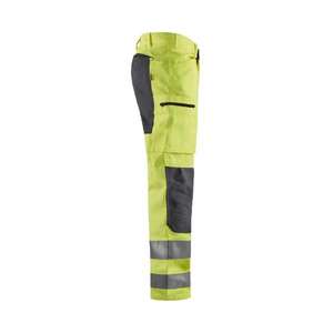 BLAKLADER - 158518113396D88 Pantalon haute visibilité avec stretch Jaune/Gris moyen-EAN 7330509702901 HI-VIS WORKWEAR - Product Image 4