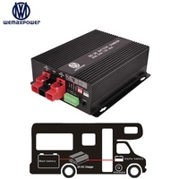 Chargeur de batterie intelligent portable DC-DC en aluminium pour véhicules, camping-cars et batteries au lithium LiFePO4, 14,6V, 14,7V, 12,6V, 60A
