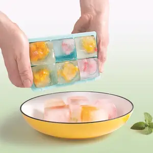Trung Quốc Nhà sản xuất BPA Free Ice molds lớn vuông Silicone Ice Cube khay