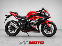 Moto sportive à essence Kawasaki Ninja 200CC d'occasion en provenance du Jiangsu avec une vitesse maximale de plus de 120 km/h