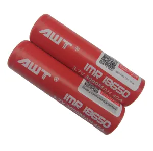 Bateria awt 18650 3000mah 40a 18650 akku mit, 72v 2.4v 1100mah titanate 18650 aweite 18650 10s2p hoverboard