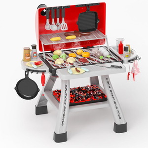 Pretend Play <b>Kitchen</b> Little Chef Play Cooking Set Realistic Smoke Toy <b>Kids</b> BBQ Grill Play Toy - Product Image 1