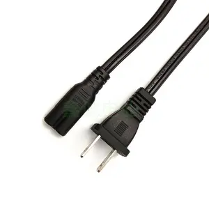 Us Gauge Two-plug 8-figure Tail C8 Power Cord SPT-2 2 X 18AWG Power Cable With 303 Switching AC Power Cable