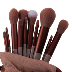 Set de 13 Brochas de Maquillaje Suaves y Esponjosas para Base, Rubor, Polvo, Sombra de Ojos y Kabuki - Product Image 1