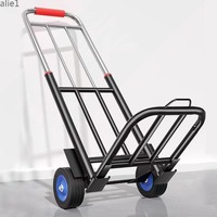 Carretilla de Plataforma Portátil EFON EF1039 con Barra de Arrastre, Diseño Plegable Compacto para Compras y Transporte Doméstico