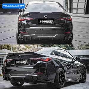 Kit Carrozzeria YICKU SQ Style in Fibra di Carbonio Secca per <span class=keywords><strong>BMW</strong></span> <span class=keywords><strong>I4</strong></span> 2022+ - Upgrade Labbro Anteriore, Minigonne Laterali, Spoiler, Diffusore Posteriore - Product Image 3
