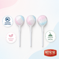 Sucettes Dextrose Dures Sans Sucre Certifiées Casher, Bonbons Aromatisés aux Fruits sur Bâtonnet en Sachet, Logo Personnalisé OEM, Vente en Gros