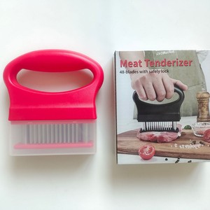 Attendrisseur de steak de cuisine en acier inoxydable Aiguille de perçage de viande Attendrisseur domestique pour faire des trous dans la viande et le marteau à viande - Product Image 6