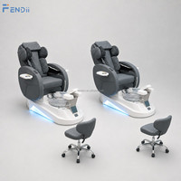 Fauteuil de pédicure électrique de luxe pour salon de manucure, vente en gros