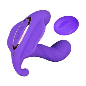 Silicone usb rechargeable wireless remote control G-Spot heating automatic underwear wearable Vibrator for Women