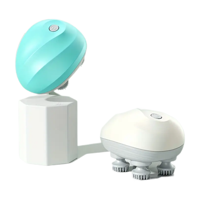 Professional Cordless Automatic Electric Scalp Massager ABS+Silicon 3rd Gear Portable Head Scratcher Pressure Head Massager