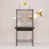 Lot de 6 cages à oiseaux métalliques détachables et durables, grande capacité, pour perroquets et petits oiseaux d'intérieur