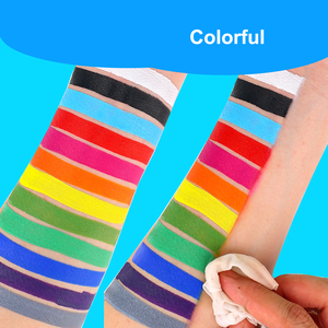 Kit Professionale di Pittura per il Viso a 12 Colori a Base d'Acqua, Forniture per <span class=keywords><strong>Body</strong></span> <span class=keywords><strong>Painting</strong></span> per Feste per Bambini, Etichetta Privata Personalizzabile - Product Image 5