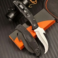 Couteau pliant CN SDC12, manche en nylon renforcé de fibres, couteau de poche pour le camping en plein air, acier VG10, petit couteau à fruits pour le camping