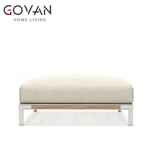Sofá de Teca Moderno y Duradero, Resistente a la Decoloración y a la Intemperie, para Exteriores, Junto a la Piscina, Terraza, Patio - Product Image 4