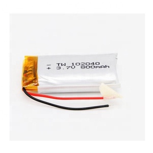 איכות גבוהה חוטים PCB סוללה ליתיום פולימר 102040 800mah <span class=keywords><strong>3.7v</strong></span> תמיכה סוללה ליפו עיצוב oem - Product Image 2