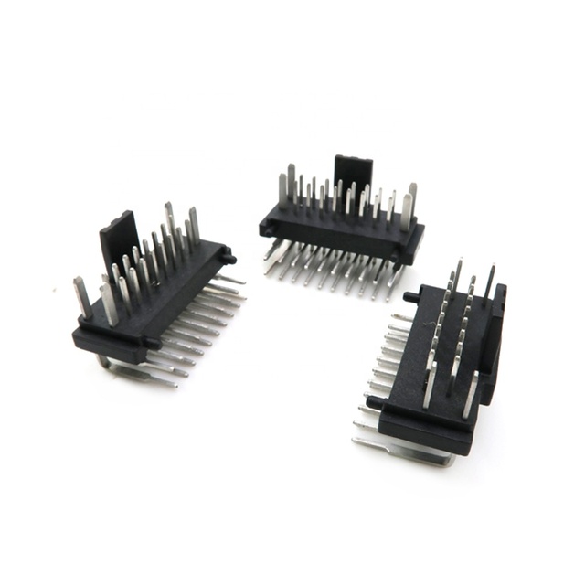 YZlink Factory Customized 2.54mm Pitch Double Row Pin Header Automobile Male PCB Connector Board to Board Connector