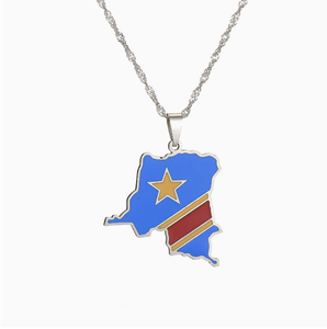 Collar de Acero Inoxidable Dorado de <span class=keywords><strong>Cabo</strong></span> <span class=keywords><strong>Verde</strong></span> para Hombre y Mujer, Estilo Étnico, Collar para Parejas, Accesorios Transfronterizos - Product Image 5