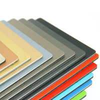Panneau Composite en aluminium résistant au feu, x 3/4/5mm, pour revêtement extérieur, mur