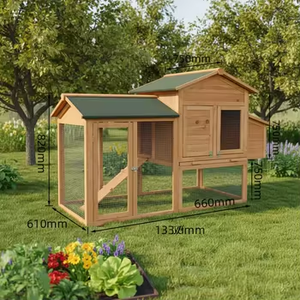 Gallinero Moderno, Compacto, Transpirable y Ecológico, Nuevo Diseño, <span class=keywords><strong>Casa</strong></span> para Mascotas de Madera Maciza, para <span class=keywords><strong>Animales</strong></span> Pequeños, Interior y Exterior - Product Image 4