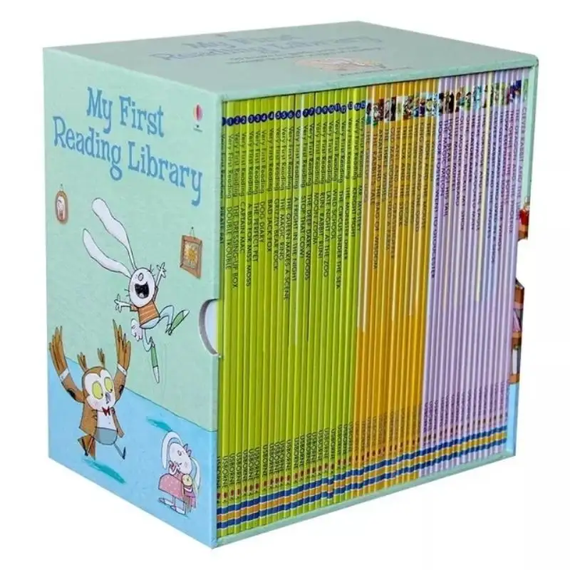 Hot sale 50 books/set My First Reading Library English Picture Books Baby Early Childhood words learning gift For kids
