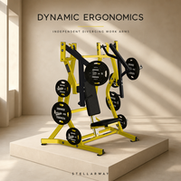 Machine de musculation pour la partie supérieure du corps, équipement de musculation pour centre de remise en forme commercial, cadre en acier Q235