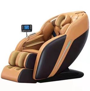 Luxus Home 4D <span class=keywords><strong>Massage</strong></span> stuhl Schwerelosigkeit Shiatsu SL Track Ganzkörper Elektro Smart Heat Recliner Günstige Thai Robot PU Leder - Product Image 6