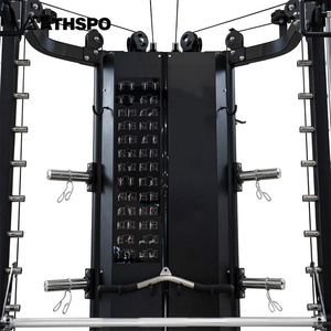 Rack de musculation multifonction OEM tout-en-un pour salle de sport commerciale, avec machine Smith et barre de squat, avec support, Rack de squat OEM - Product Image 4