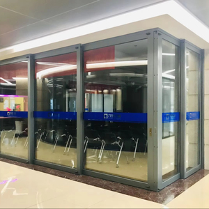 Portes coulissantes extérieures modernes à poches dissimulées Grande <span class=keywords><strong>porte</strong></span>-fenêtre double en aluminium trempé Verre caché Sécurité empilable <span class=keywords><strong>Coulissante</strong></span> - Product Image 4