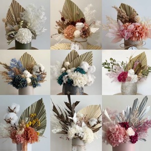 <span class=keywords><strong>Bouquet</strong></span> de <span class=keywords><strong>fleurs</strong></span> <span class=keywords><strong>séchées</strong></span> naturelles en palmier pour mariage et décoration de la maison pour la fête des mères - Product Image 5