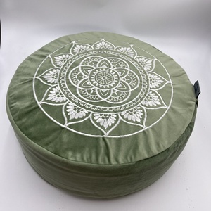 Cojín de Yoga relleno de casco de trigo sarraceno ecológico portátil cojín sentado de meditación Zen cojín de postura de Yoga <span class=keywords><strong>para</strong></span> <span class=keywords><strong>principiantes</strong></span> embarazo - Product Image 6