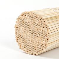 Brochettes de bambou jetables écologiques et biodégradables à pointe ronde pour fruits et grillades, outil de cuisson en bambou pour viande