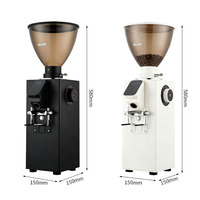 Mini moulin à café électrique portable en acier inoxydable avec meules coniques pour la maison, le camping et l'extérieur