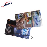 Contact personnalisé ou double interface carte de crédit visa en plastique
