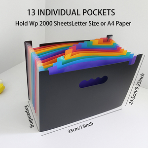 Custom Portable Rainbow <strong>Accordion</strong> A4 Desktop Folder PP Material Expanding Elastic Closure for Organization and <strong>Filing</strong> - Product Image 6