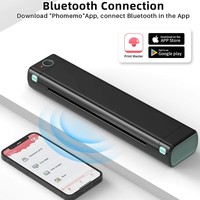 Printer Thermal Nirkabel Mini Printer Mobile M08F Portabel Ukuran A4 Blue Tooth Jiangsu Weight Stock Mobile Vino 1200mah 198mm