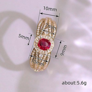 Anello Intrecciato con Zirconi per Donne, Elegante Gioiello da Dito, Regalo di Compleanno alla Moda - Product Image 4