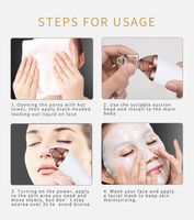 Extracteur de points noirs électrique rechargeable par USB, sans douleur, pour un nettoyage facial en profondeur, aspiration réglable, aspirateur de pores