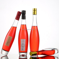 Vente en gros 175ml 275ml 375ml 500ml Verre Vin Vodka Gin Rhum Alcool Whisky Bouteille Thé Boisson Liqueur Bouteille