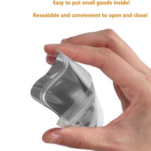 Sacs Ziplock en plastique et aluminium à fermeture éclair, avec fente <span class=keywords><strong>Euro</strong></span>, pochettes Mylar dorées métalliques personnalisées, à fond plat, très demandées - Product Image 4