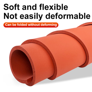 Feuille de <span class=keywords><strong>mousse</strong></span> en <span class=keywords><strong>caoutchouc</strong></span> éponge de silicone imperméable, <span class=keywords><strong>plaque</strong></span>, coussin, découpe à chaud à haute température avec adhésif, feuille de <span class=keywords><strong>mousse</strong></span> de silicone <span class=keywords><strong>souple</strong></span> - Product Image 5