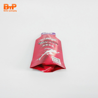 Op maat gemaakte bedrukte Doypack 35g bosbessenjam aardbeienappelsaus sap die-cut gevormde sachet plastic verpakkingszakjes