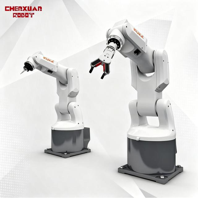 New KUKA 6 Axis Robot Arm Motor 2100mm Reach Fast Cycle Time Flexible Mounting for Efficient Palletizing Assembly Pick Place