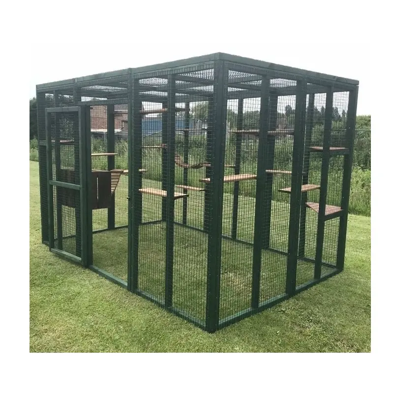 China Cage Wholesale Dog Kennels Enclosure Playpen Puppy Run Exercise Fence 2.3/3/4/5m Cat Rabbit Chicken Pet Cage Big Dog House