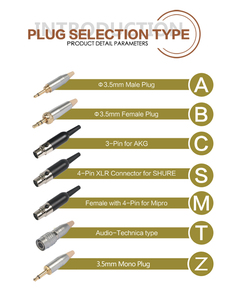 Micrófono Lavalier XLR Mini <span class=keywords><strong>Profesional</strong></span> de 2 mm, Color Beige y Negro, Micrófono <span class=keywords><strong>Inalámbrico</strong></span> Portátil y Ligero - Product Image 6