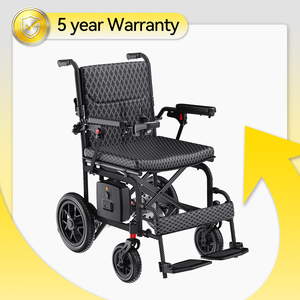 Silla de Ruedas Eléctrica Ultraligera Plegable con Batería de Litio, Marco de Carbono, Personalizable para Viajes, para Personas Mayores con Discapacidad - Product Image 1